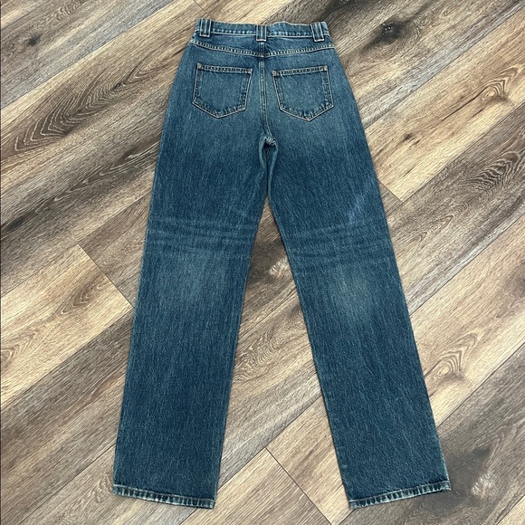 Khaite “Albi” High-Rise Straight Jeans In Med Wash - Picture 6 of 13